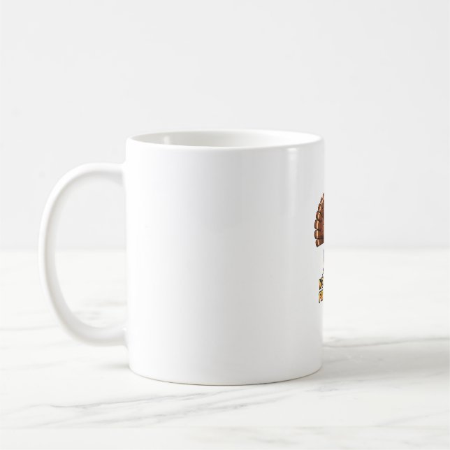 Muscular Turkey Gym Champion Funny Erntedank Cl Kaffeetasse (Links)