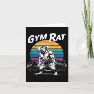 Musculus gym Rat Weightlift Bodybuilding Workou Karte