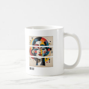 Muse Géométrique – Mug Visage Abstrait