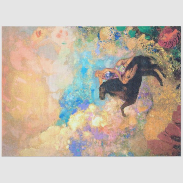 Muse on Pegasus, Redon Seidenpapier (Vorderseite)