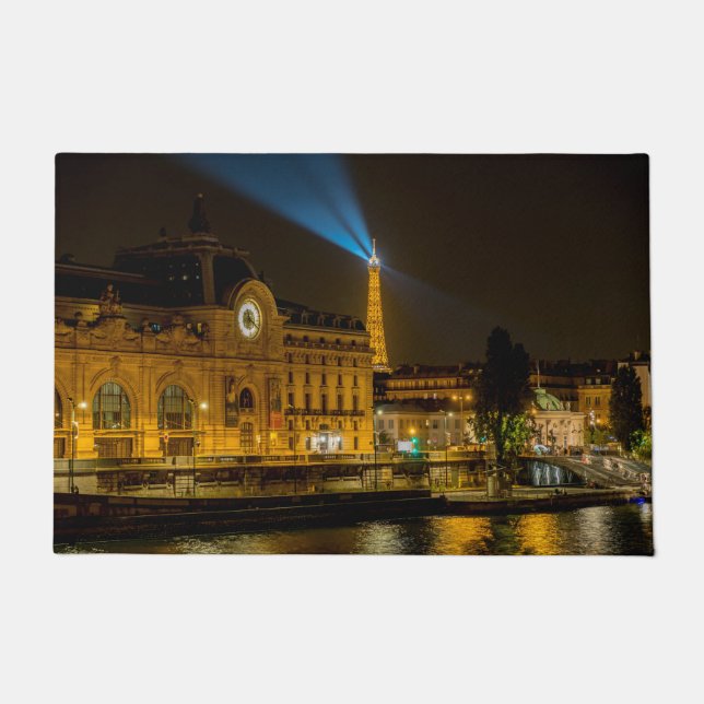 Musée d'Orsay in Paris nachts Fußmatte (Vorderseite)