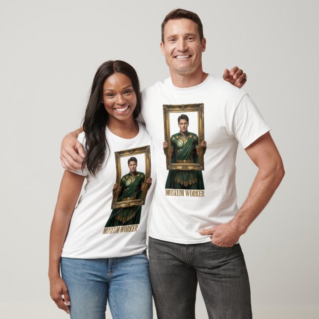 Museum-Arbeiter Superhelden T-Shirt (Unisex)