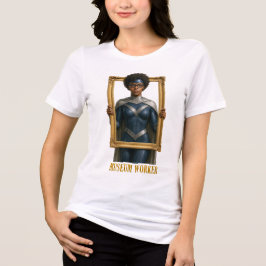 Museum-Arbeiter Superhelden T-Shirt Tri-Blend Shirt
