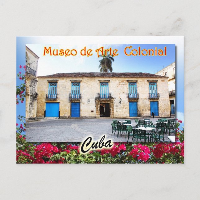 Museum für Koloniale Kunst, Havanna, Kuba Postkarte (Vorderseite)