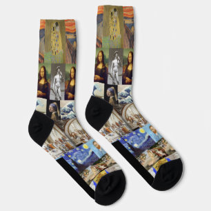 Museum Kunst Socken Verbesserte Crew Socken