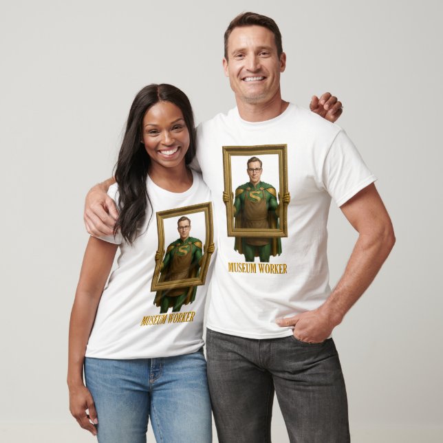 Museum-Mitarbeiter Superhelden T-Shirt (Unisex)