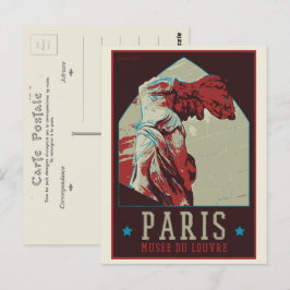 Museum Paris Louvre - Frankreich Postkarte