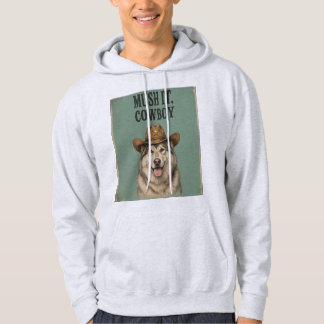 "Mush It, Cowboy" Sweat à capuche pour adulte avec