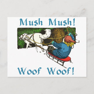 Mush Mush Woof Woof Postkarte
