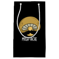 Mush-tache Funny Moustach Mushroom Pun Dark BG