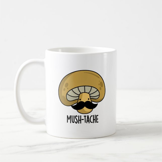 Mush-tache Funny Moustach Pilzpun Kaffeetasse (Links)
