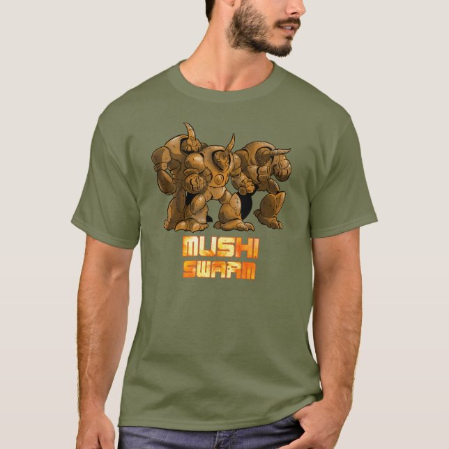 Mushi Schwarm Brown T-Shirt (Vorderseite)