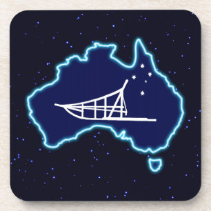 Mushing Down Under Getränkeuntersetzer