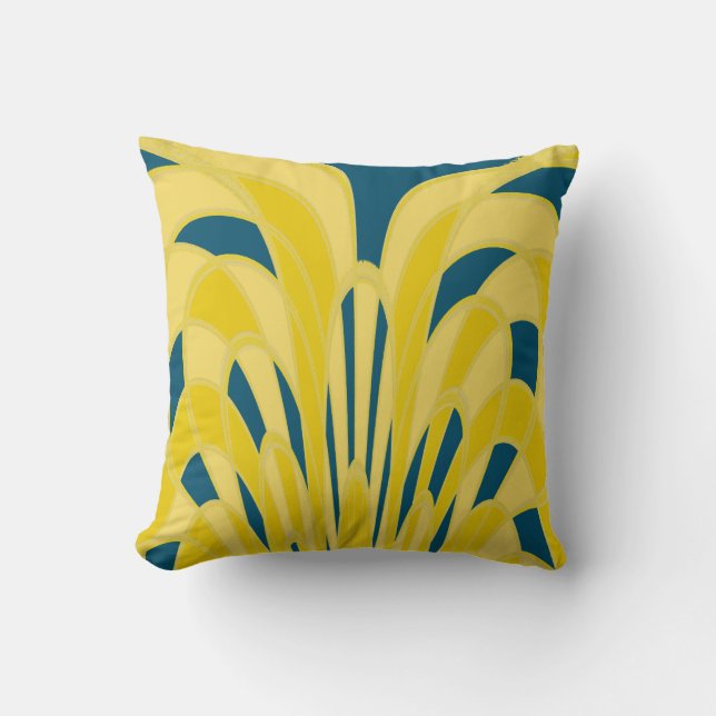 Mushroom Abstrakt - Art Deco - Sonnenschein Kissen (Vorderseite)