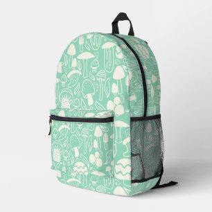 Mushroom Aqua Cream Bedruckter Rucksack