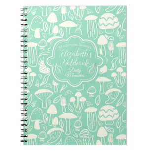Mushroom Aqua Cream Notizblock