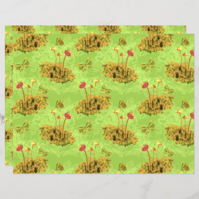 Mushroom auf Moos (Vorne/Hinten)