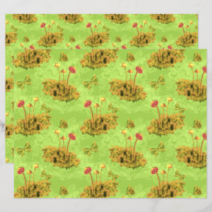 Mushroom auf Moos