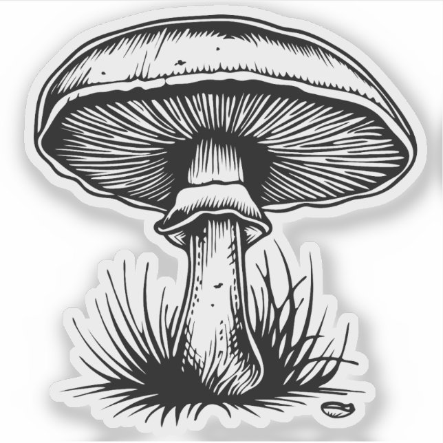 Mushroom Aufkleber (Vorderseite)