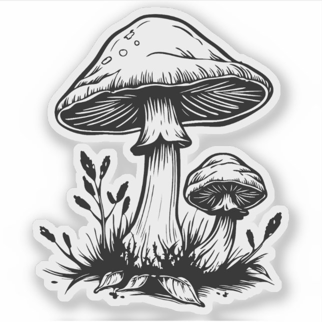 Mushroom Aufkleber (Vorderseite)