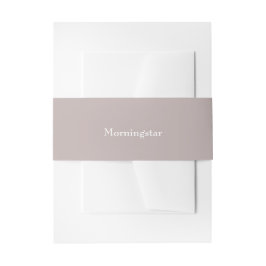 Mushroom Beige Mauve Wedding Einladungsbanderole