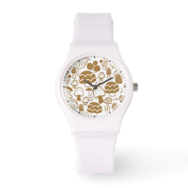 Mushroom Brown Armbanduhr (Vorderseite)