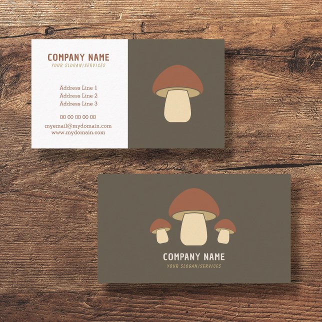 Mushroom Business Card Visitenkarte (Mushroom Business Card)