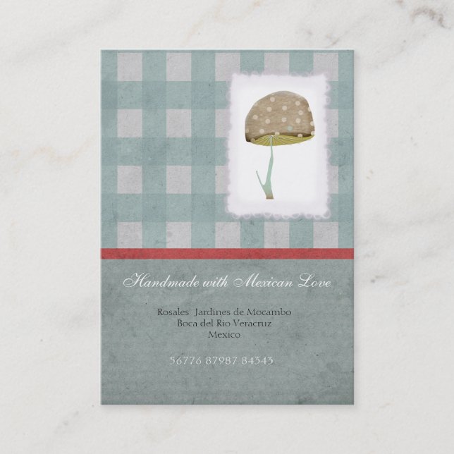 Mushroom Business Card Visitenkarte (Vorderseite)