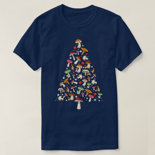 Mushroom Christmas Sweater T-Shirt (Design vorne)