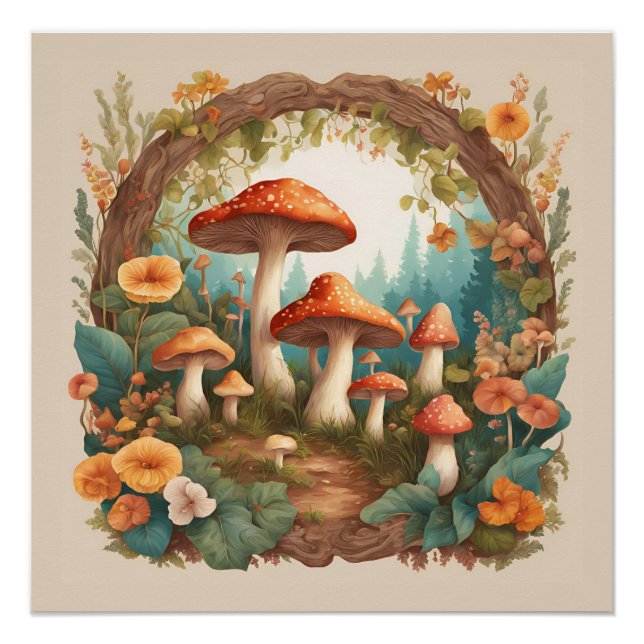 Mushroom-Cocktcore Poster (Vorderseite)