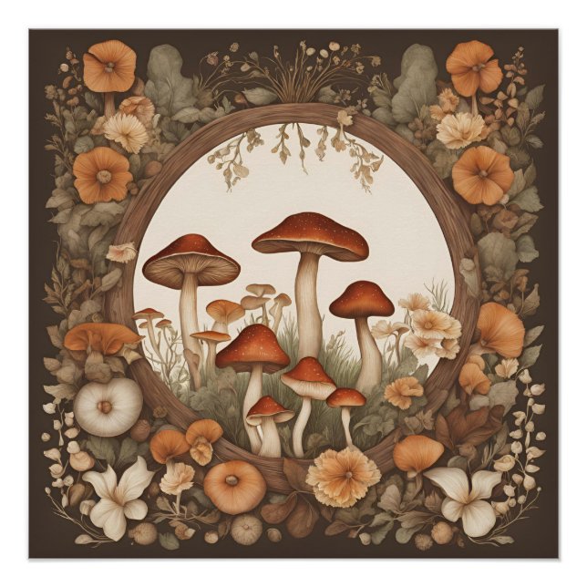 Mushroom-Cocktcore Poster (Vorderseite)