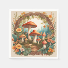 Mushroom-Cocktcore Serviette