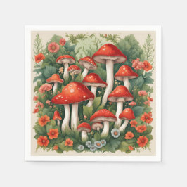 Mushroom-Cocktcore Serviette