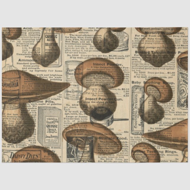 Mushroom Ephemera Design Series #12 Seidenpapier (Vorderseite)