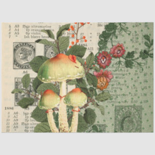 Mushroom Ephemera Design Series #12 Seidenpapier