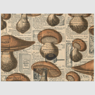 Mushroom Ephemera Design Series #13 Seidenpapier