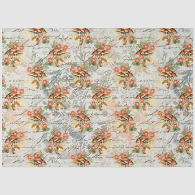 Mushroom Ephemera Design Series #17 Seidenpapier (Vorderseite)