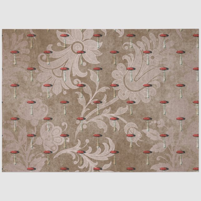 Mushroom Ephemera Design Series #1 Seidenpapier (Vorderseite)