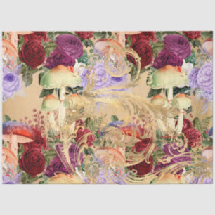 Mushroom Ephemera Design Series #3 Seidenpapier