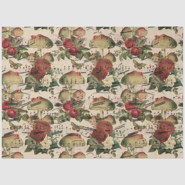 Mushroom Ephemera Design Series #8 Seidenpapier (Vorderseite)