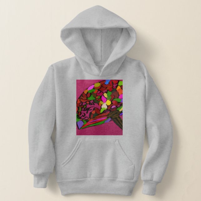 Mushroom Face Character Art Hoodie (Poser)