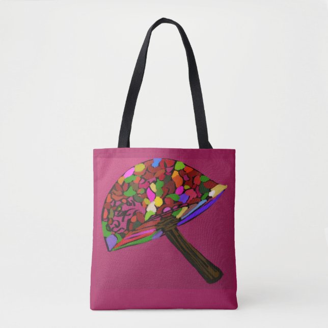 Mushroom Face Character Art  Tasche (Vorderseite)