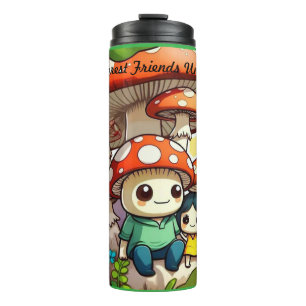 "Mushroom Family Krawatte" Thermosbecher