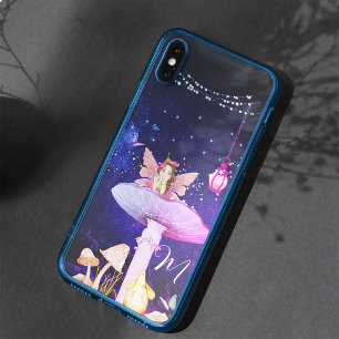 Mushroom Fantasy Monogram Magical Fairy Case-Mate iPhone Hülle