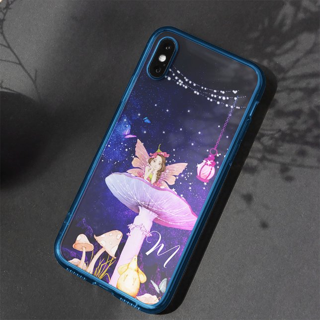 Mushroom Fantasy Monogram Magical Fairy Case-Mate iPhone Hülle (Von Creator hochgeladen)