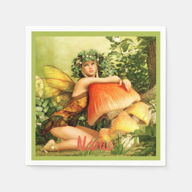 Mushroom Fee Thunder_Cove Serviette (Vorderseite)