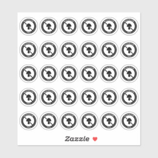 Mushroom Free Wedding Place Card Mini Food Allergy Aufkleber