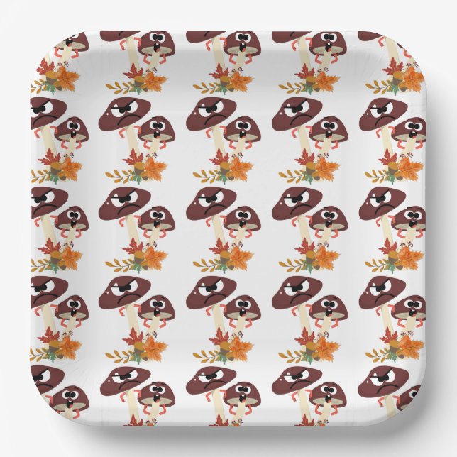 MUSHROOM FRIENDS PAPPTELLER (Vorderseite)