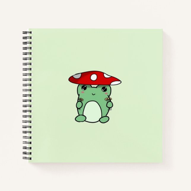 Mushroom Froggy-Notebook Notizbuch (Vorderseite)
