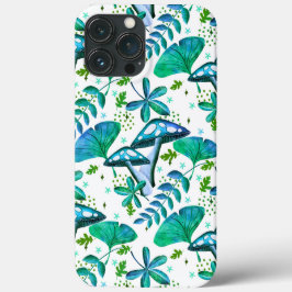 Mushroom Garden blau Case-Mate iPhone Hülle